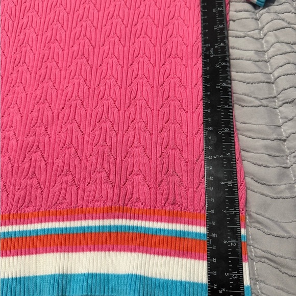 Brooks brothers woman’s pink pointellle sweater short sleeved Large - Picture 3 of 7
